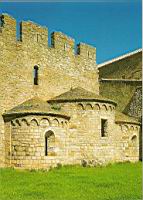 Lagrasse, Abbaye (Chanoines de la Mere de Dieu), Absidioles du 11e aux arcatures lombardes